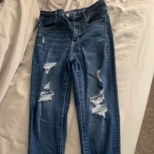 Size 8 Ripped American Eagle Jeans